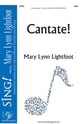 Cantate! SAB choral sheet music cover